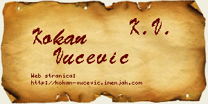 Kokan Vučević vizit kartica